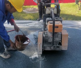 深圳交通綜治透水道路施工中！