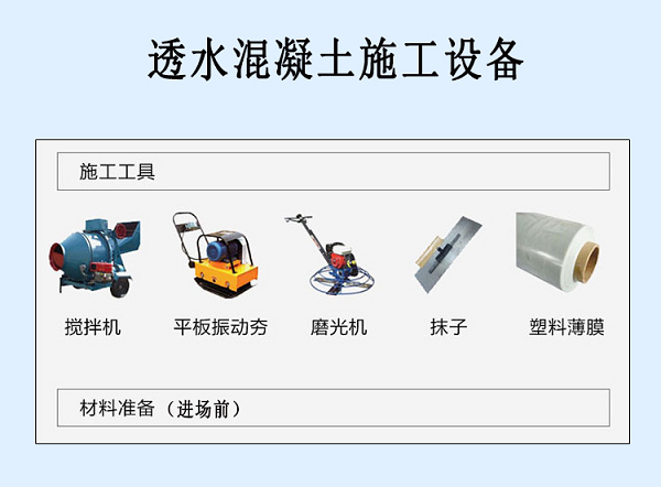 透水混凝土施工設備